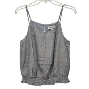 Dance & Marvel Swiss Dot Tank Blouse Size Small New Cami Summer Feminine